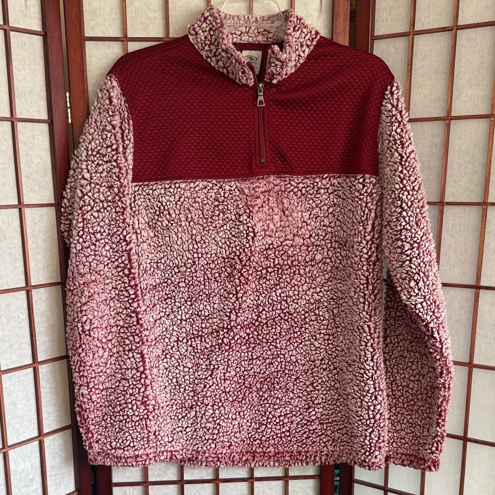 Athletic Works Sherpa Quarter Zip  Pullover, size L 12-14